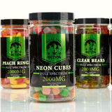 Healing Nation Full Spectrum CBD Edible Gummies 2000mg Neon Cubes