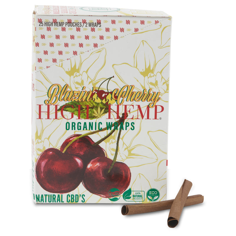 cherry high hemp vegan blunt wraps all organic