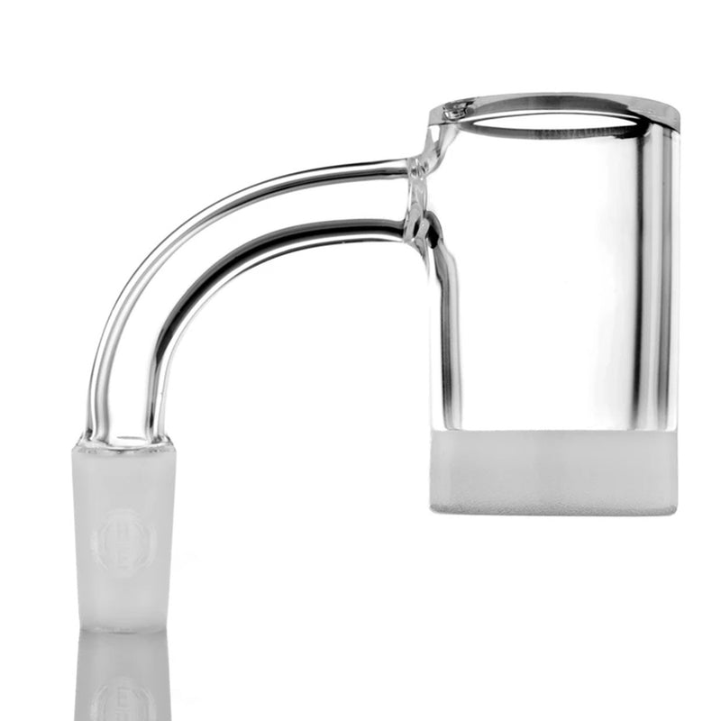 Highly Educated Quartz Gavel Banger 10mm male joint 90-degree with opaque bottom
