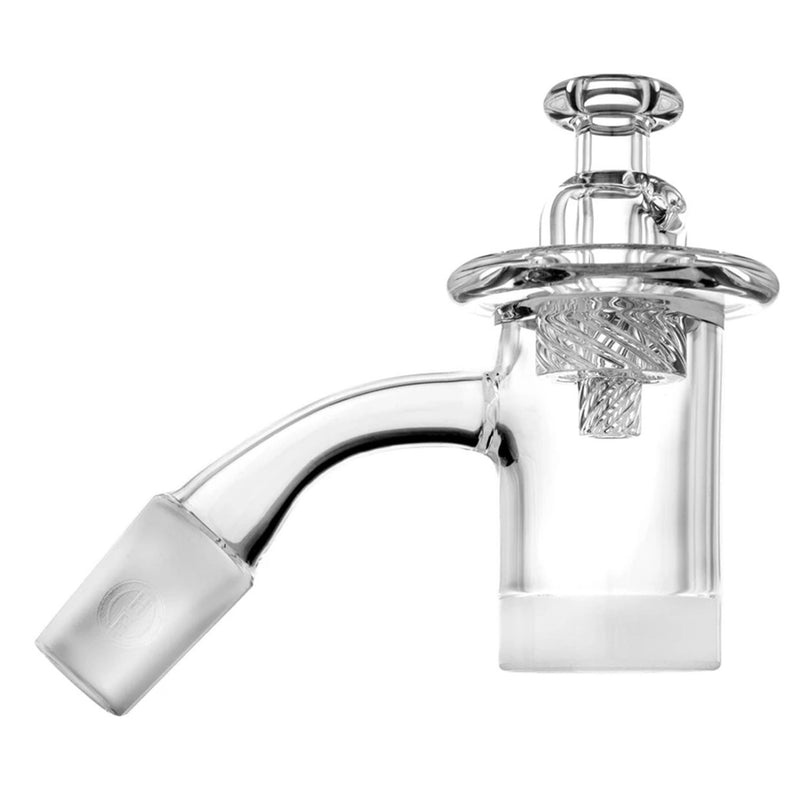 Highly Educated Quartz Gavel Banger 14mm 55-degree with opaque bottom featuring cap sold separately