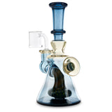 hondo glass banger hanger blue and yellow at cloud 9 smoke co