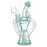 huffy glass dual trophy recycler meta dab rig water pipe bong