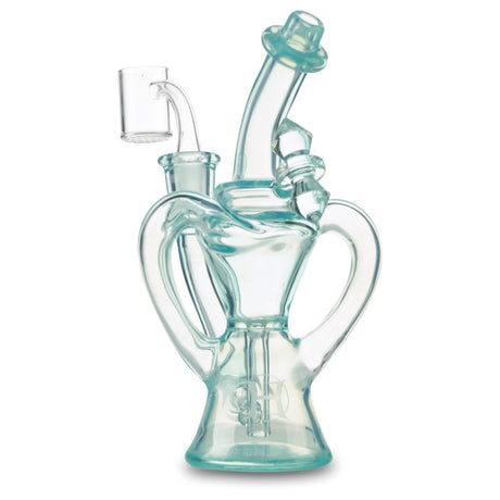 huffy glass dual trophy recycler meta dab rig water pipe bong