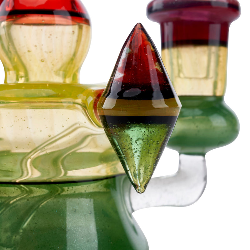 huffy glass banger hanger rasta 10mm female joint dab rig