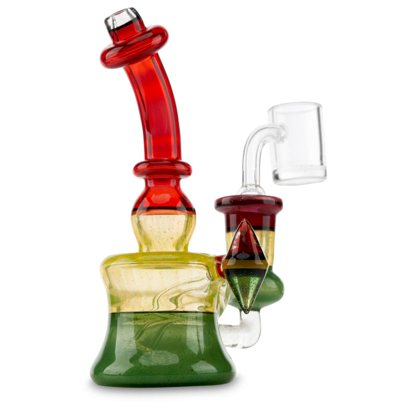 huffy glass banger hanger rasta in stock at cloud 9 smoke co