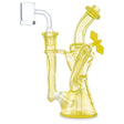 huffy glass dual uptake recycler lemon drop colored rig