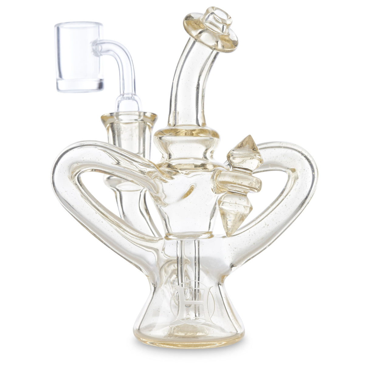 huffy glass dual uptake recycler in stock at cloud 9 smoke co