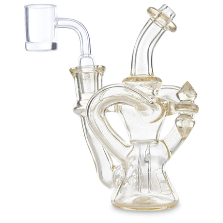 huffy glass dual uptake recycler with serum and uv colored glass