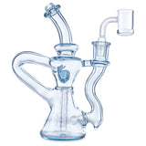 huffy glass single uptake recycler glass dab rig for smoking