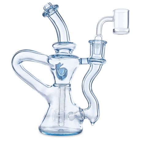 huffy glass single uptake recycler glass dab rig for smoking