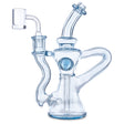 huffy glass single uptake recycler aqua azul at cloud 9 smoke co