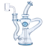 huffy glass single uptake recycler aqua azul at cloud 9 smoke co