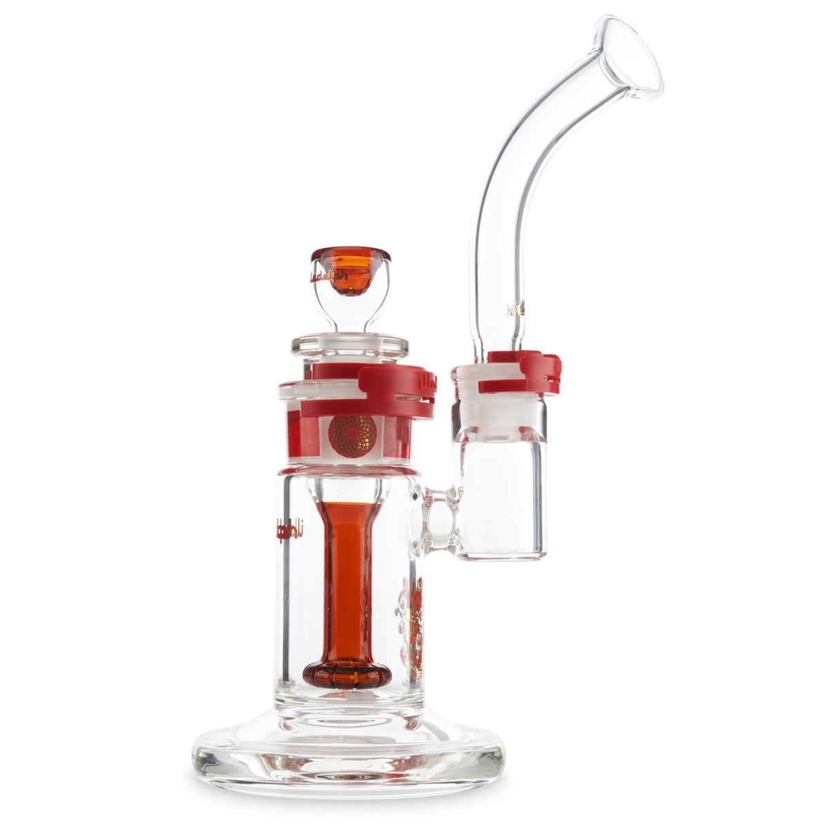 illadelph glass bubbler red high end american made glass