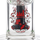 Illadelph Bubbler with Black Perc and Red Label