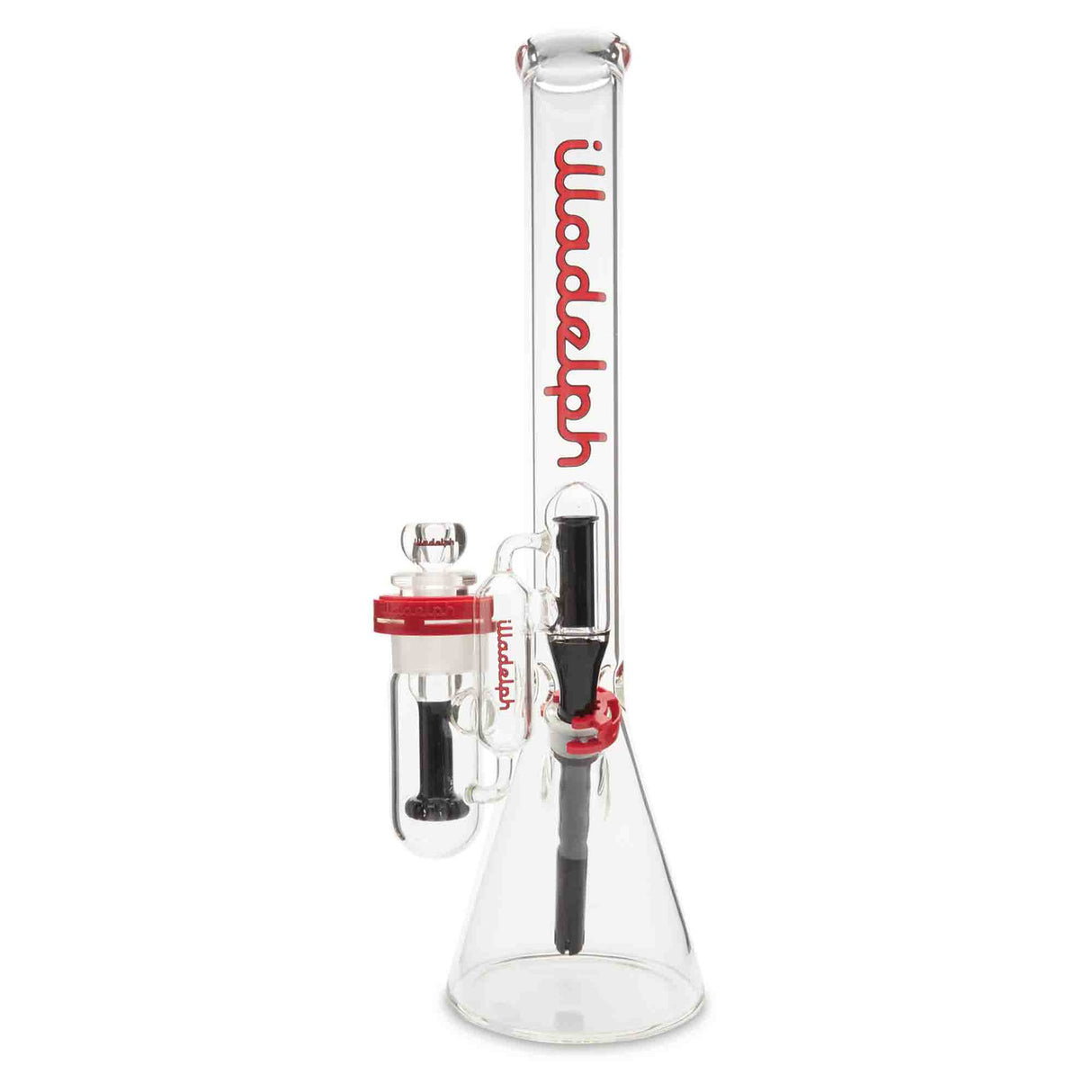 illadelph glass medium beaker red label water pipe bong