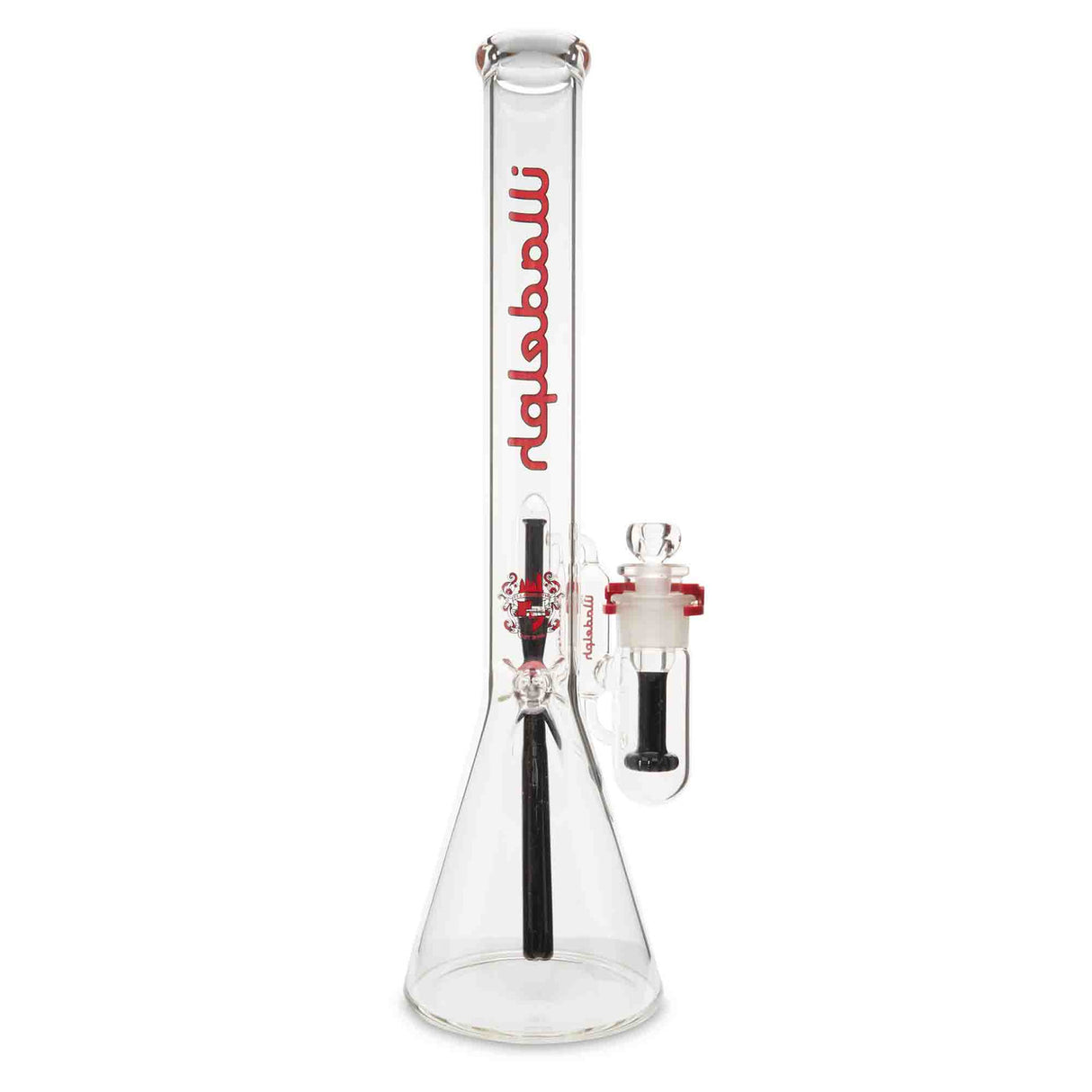 illadelph glass medium beaker red water pipe for dry herbs