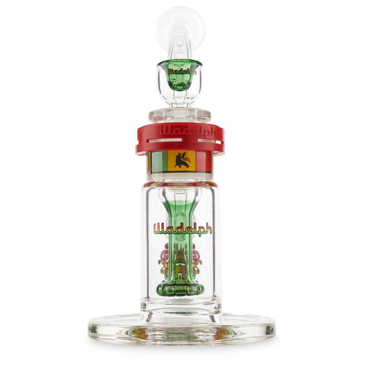 Illadelph Bubbler Rasta Label MiniDelphs Illadelph Glass For Sale