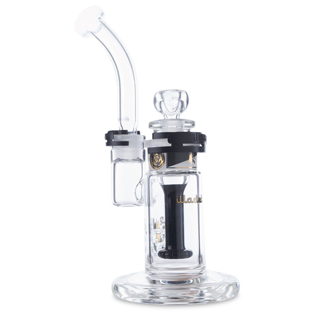 illadelph glass bubbler black and gold label high end bubbler