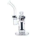 illadelph glass bubbler black and gold label water pipe bong