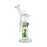 illadelph glass bubbler green small glass pipe for smoking herbs