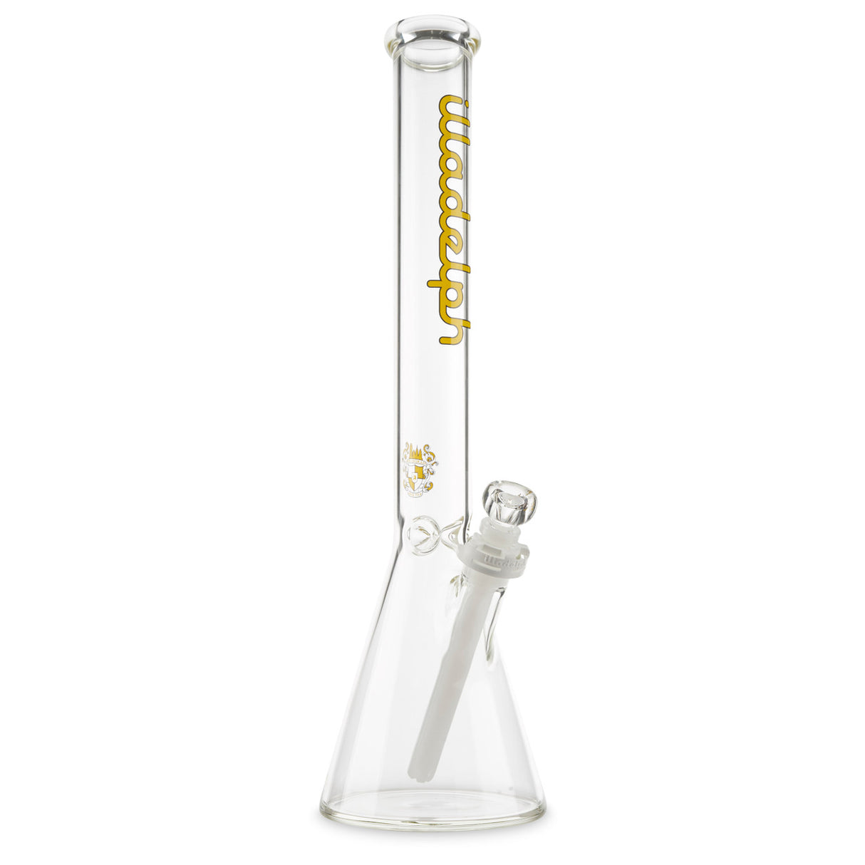 illadelph glass medium beaker yellow water pipe bong