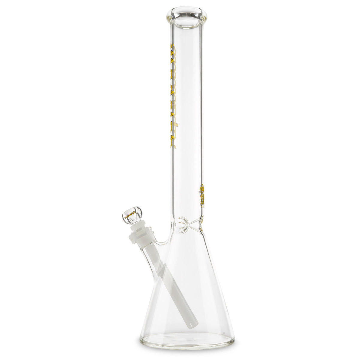 illadelph glass medium beaker yellow with illadelph one hole slide