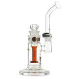 illadelph glass bubbler gold small 12 inch dry herb pipe