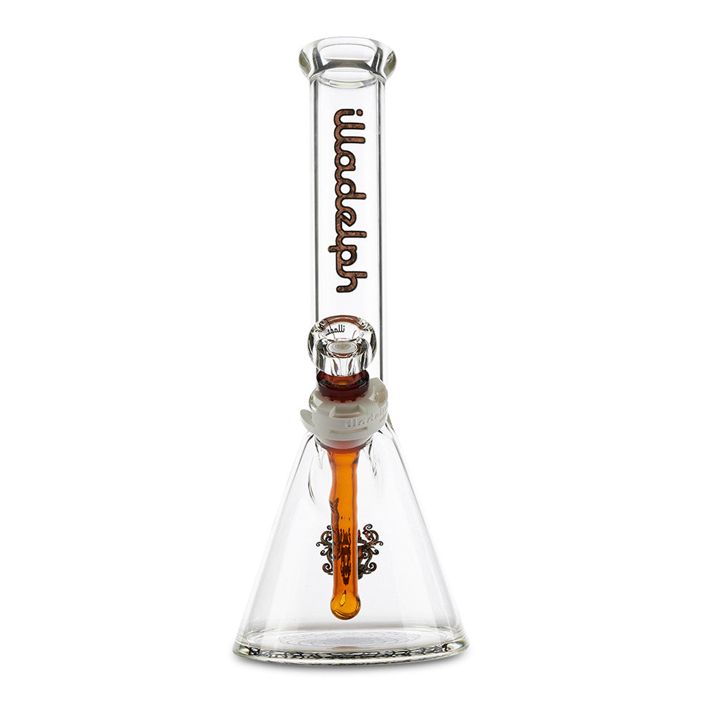 illadelph glass micro mini beaker woodgrain label 12 inch bong