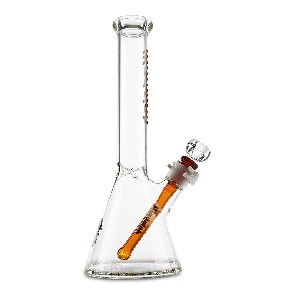 illadelph glass micro mini beaker woodgrain dry herb water pipe