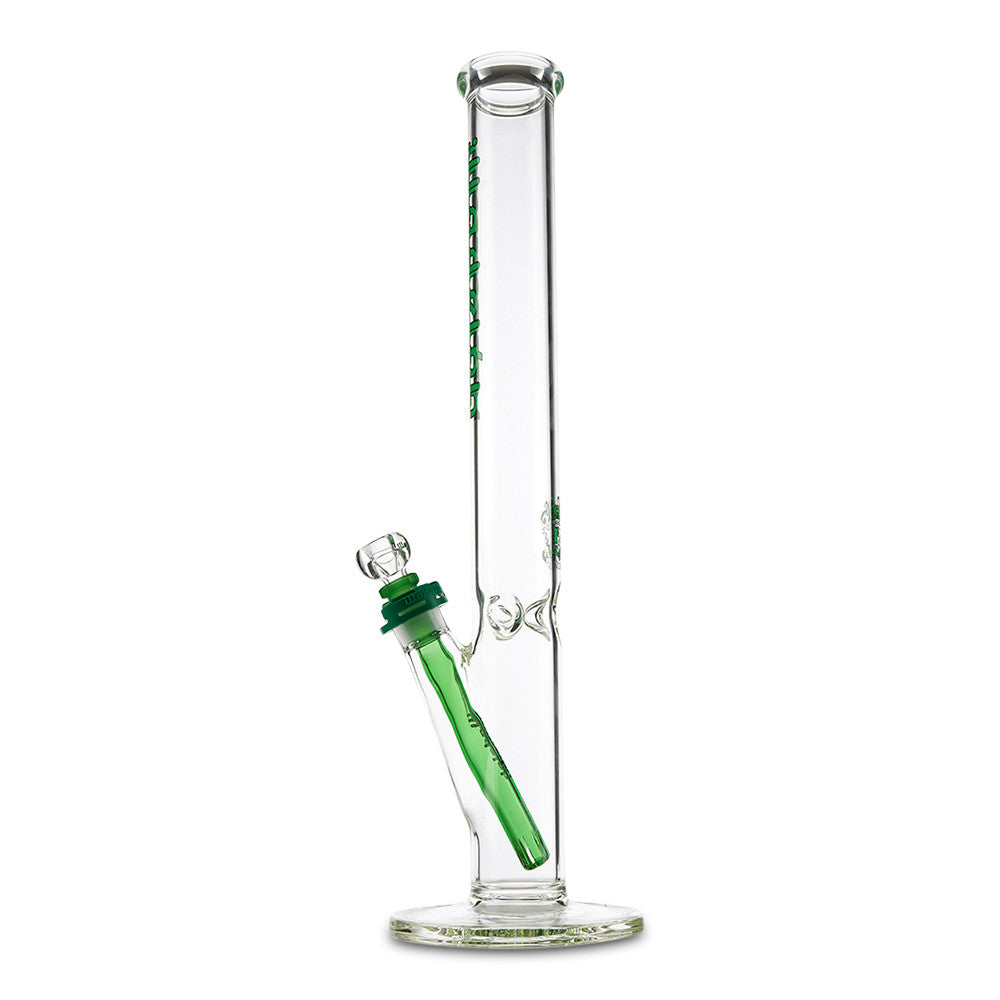 illadelph medium straight tube green bong for smoking dry herbs
