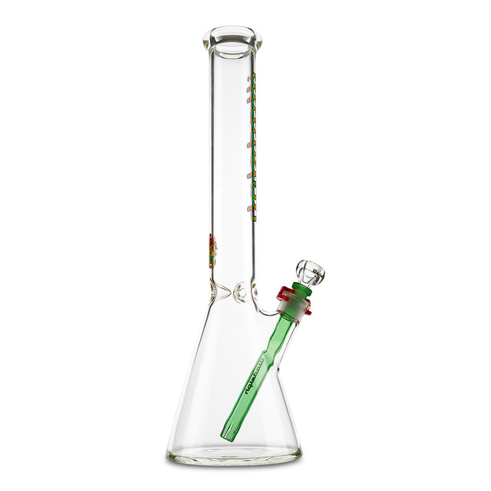illadelph glass short beaker rasta for smoking dry herbs or tobacco