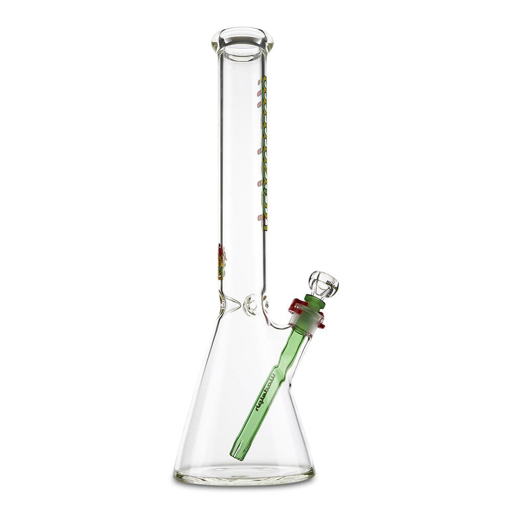 illadelph glass short beaker rasta for smoking dry herbs or tobacco
