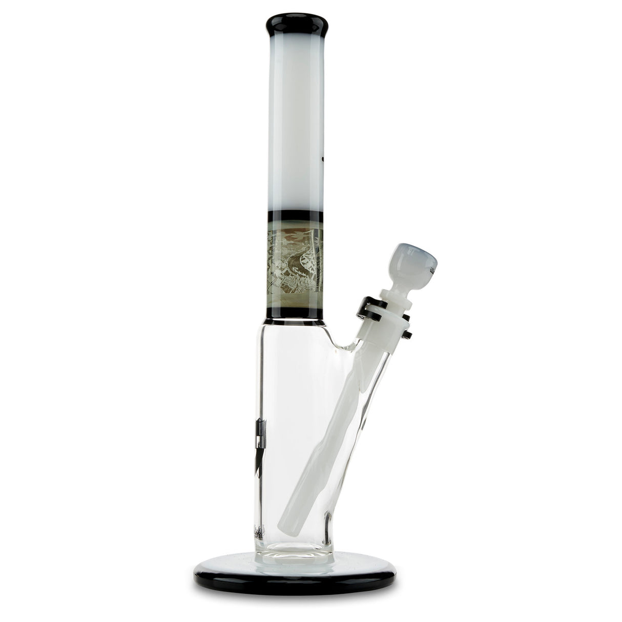 illadelph x mclamb mini straight tube white high end collab water pipe