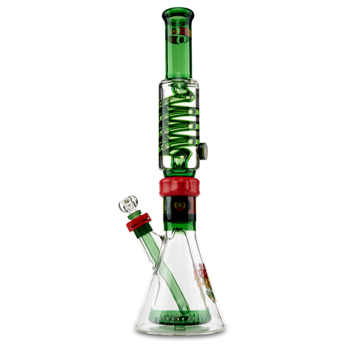 illadelph collins freeze coil rasta beaker for smoking dry herbs