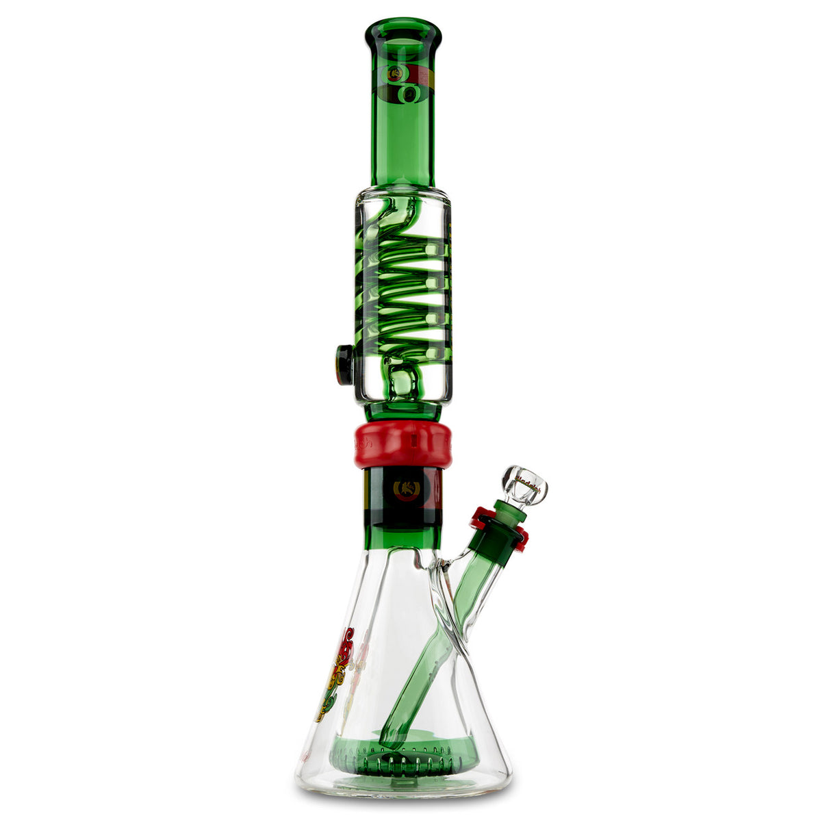 illadelph collins freeze coil rasta beaker custom illadelph water pipe