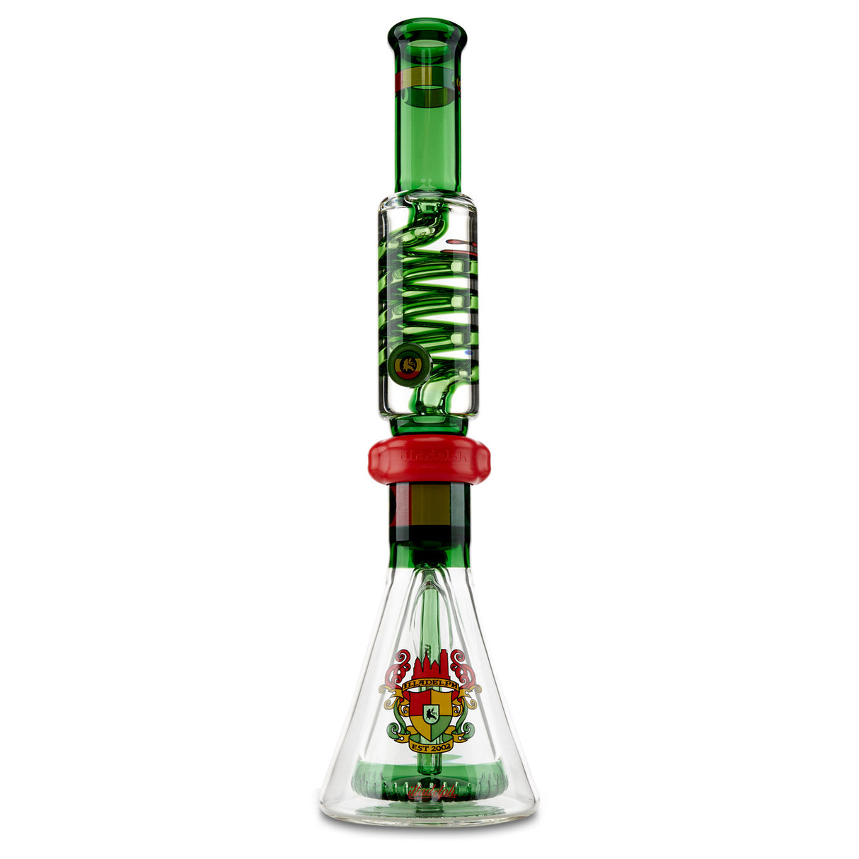 illadelph collins freeze coil rasta beaker at cloud 9 smoke co