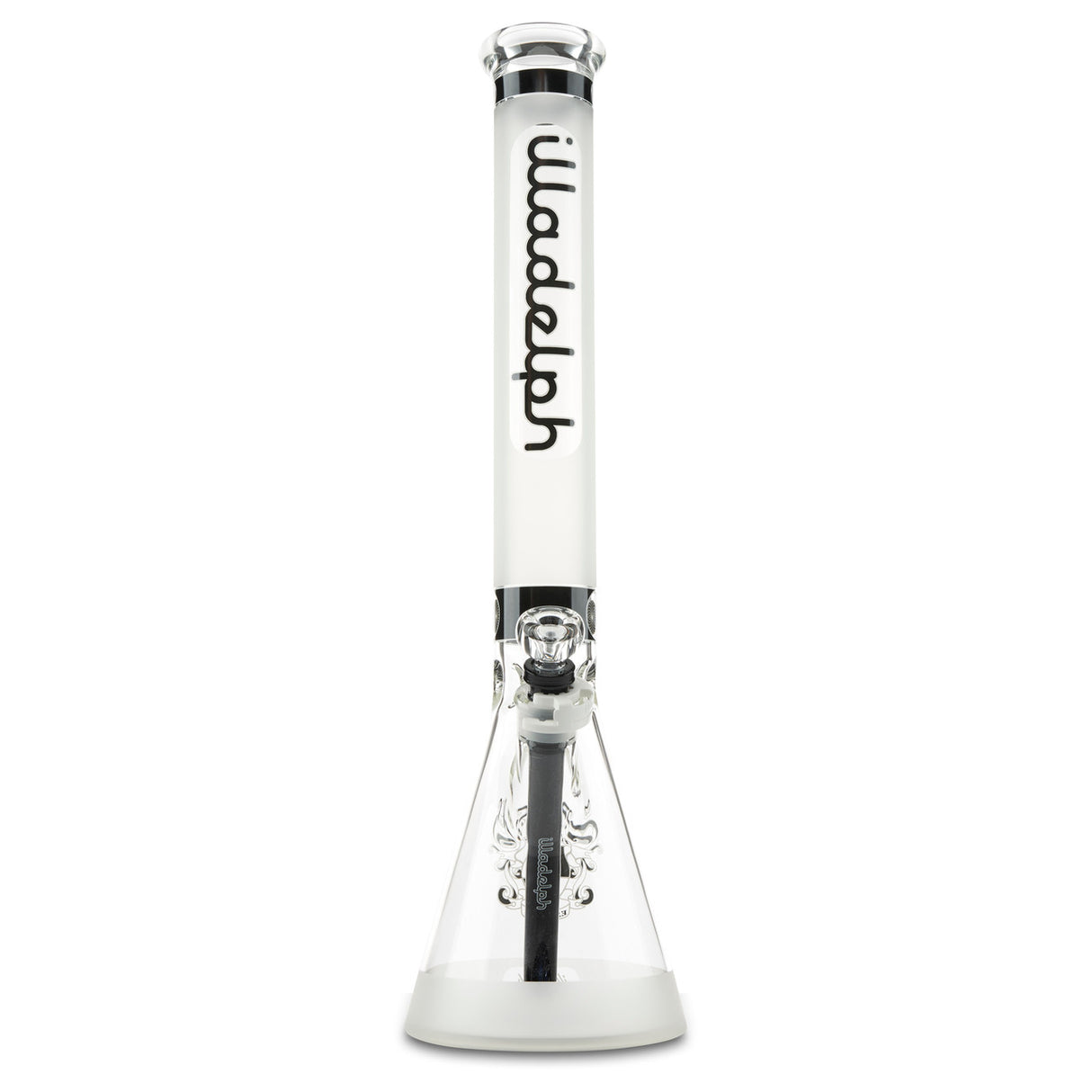 illadelph glass signature frosted beaker at cloud 9 smoke co