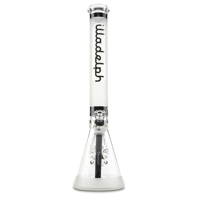 illadelph glass signature frosted beaker at cloud 9 smoke co