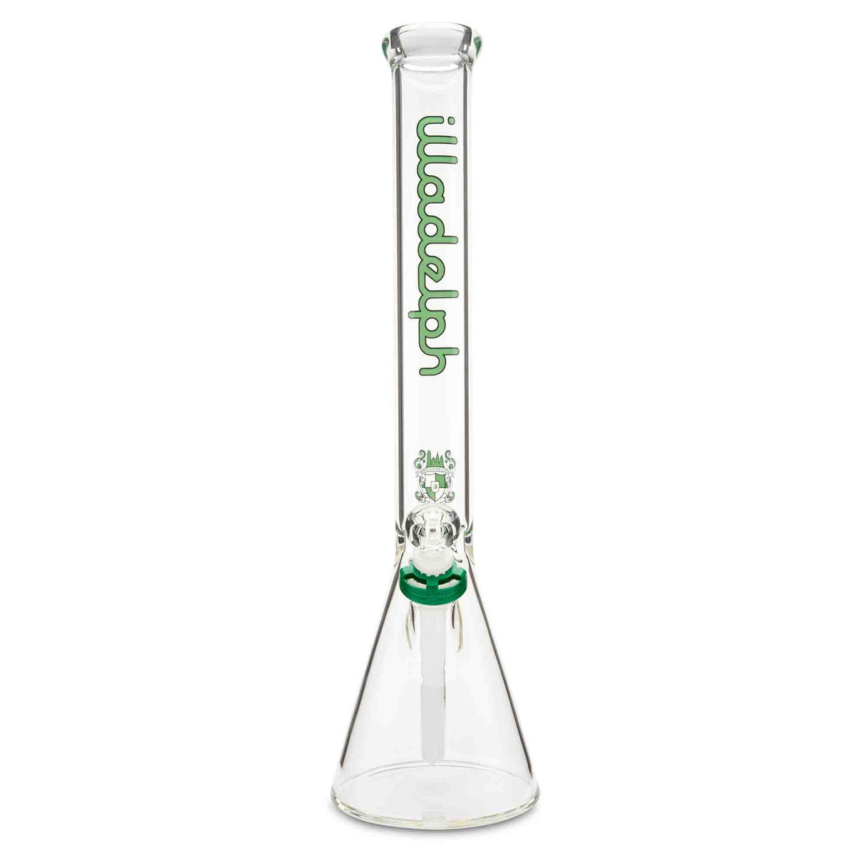 illadelph glass medium beaker green water pipe for dry herbs