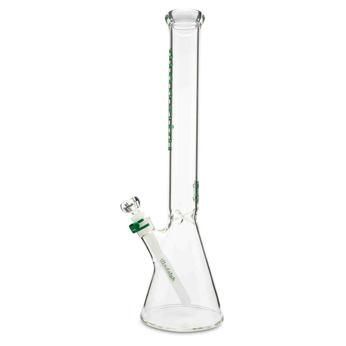 illadelph glass medium beaker green at cloud 9 smoke co