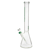 illadelph glass medium beaker green at cloud 9 smoke co
