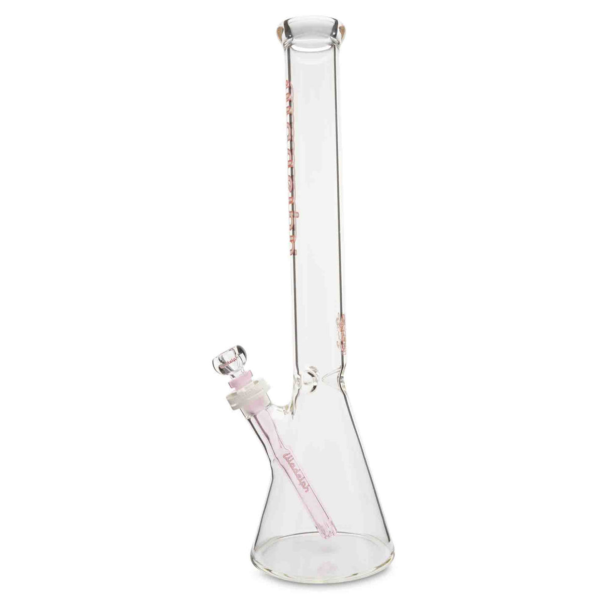 illadelph glass medium beaker pink at cloud 9 smoke co