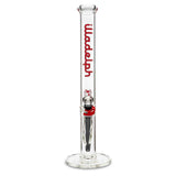 illadelph glass medium straight tube red label water pipe bong