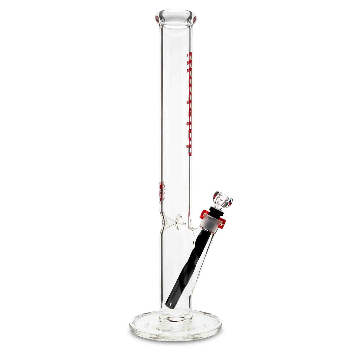 illadelph glass medium straight tube red at cloud 9 smoke co