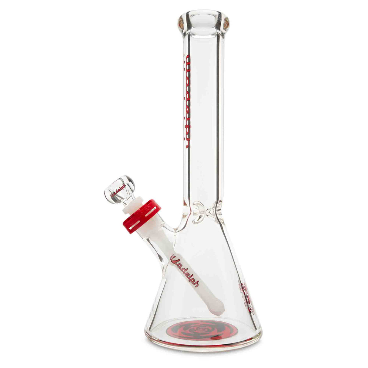 illadelph glass micro mini beaker red label water pipe bong