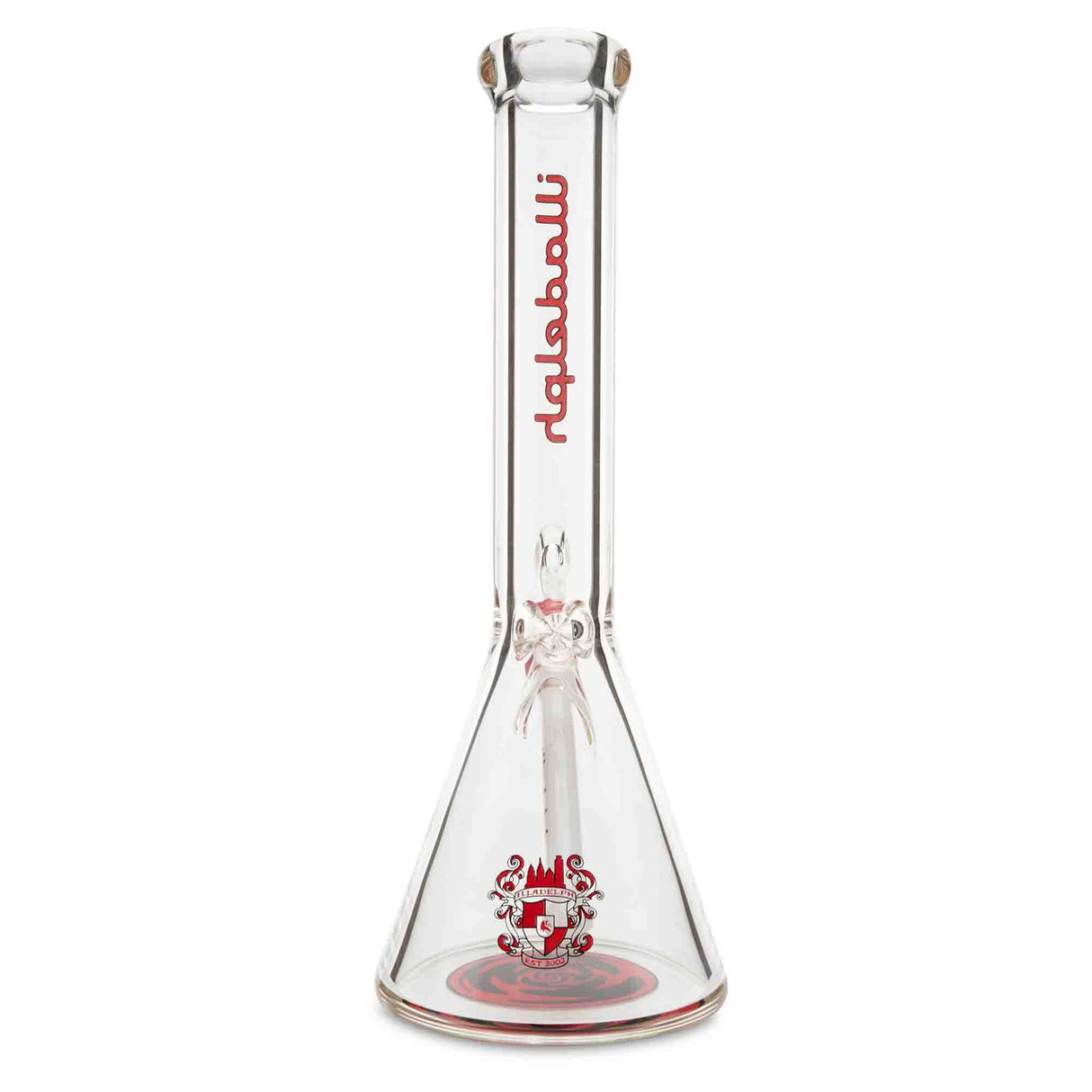 illadelph glass micro mini beaker red with illadelph box and illadelph jar