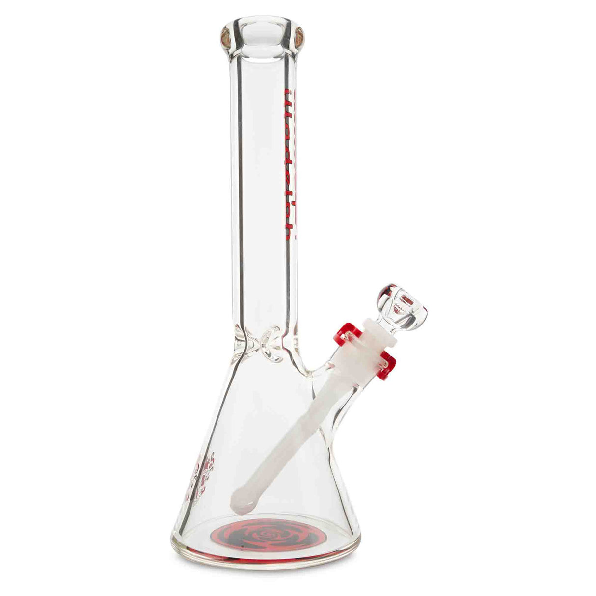 illadelph glass micro mini beaker red 14mm 45 degree joint bong