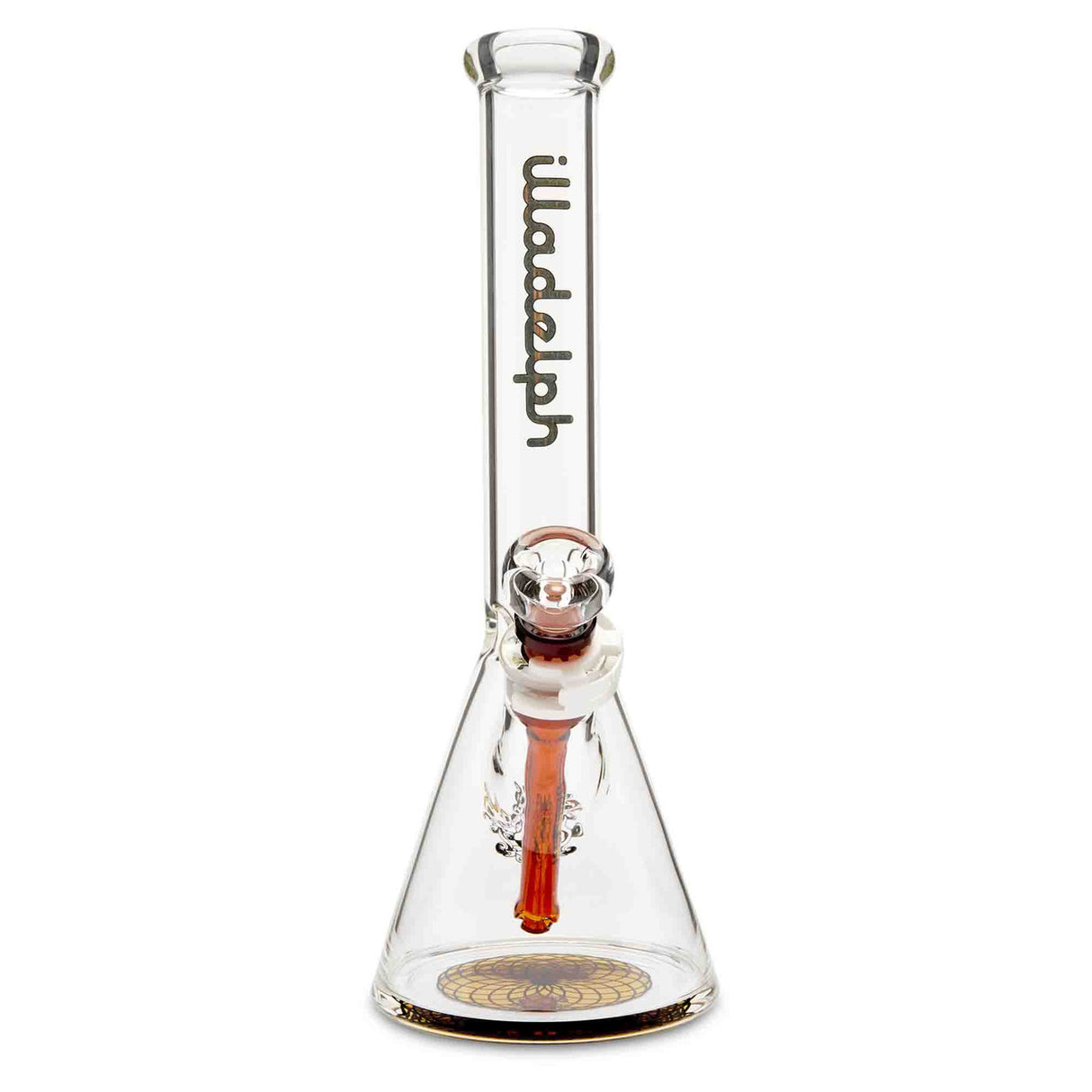 illadelph micro mini beaker gold with illadelph slide and downstem