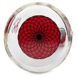 bottom of red micro mini beaker bong from illadelph