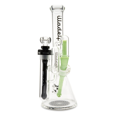 illadelph micro mini beaker black high end glass water pipe beaker